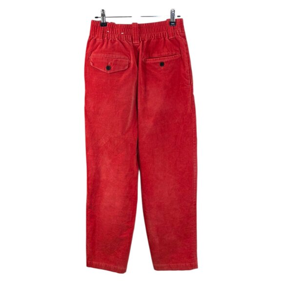 Marni x Uniqlo Pleated Front Corduroy Pants, High Rise, Orange, Size Small - Picture 2 of 12